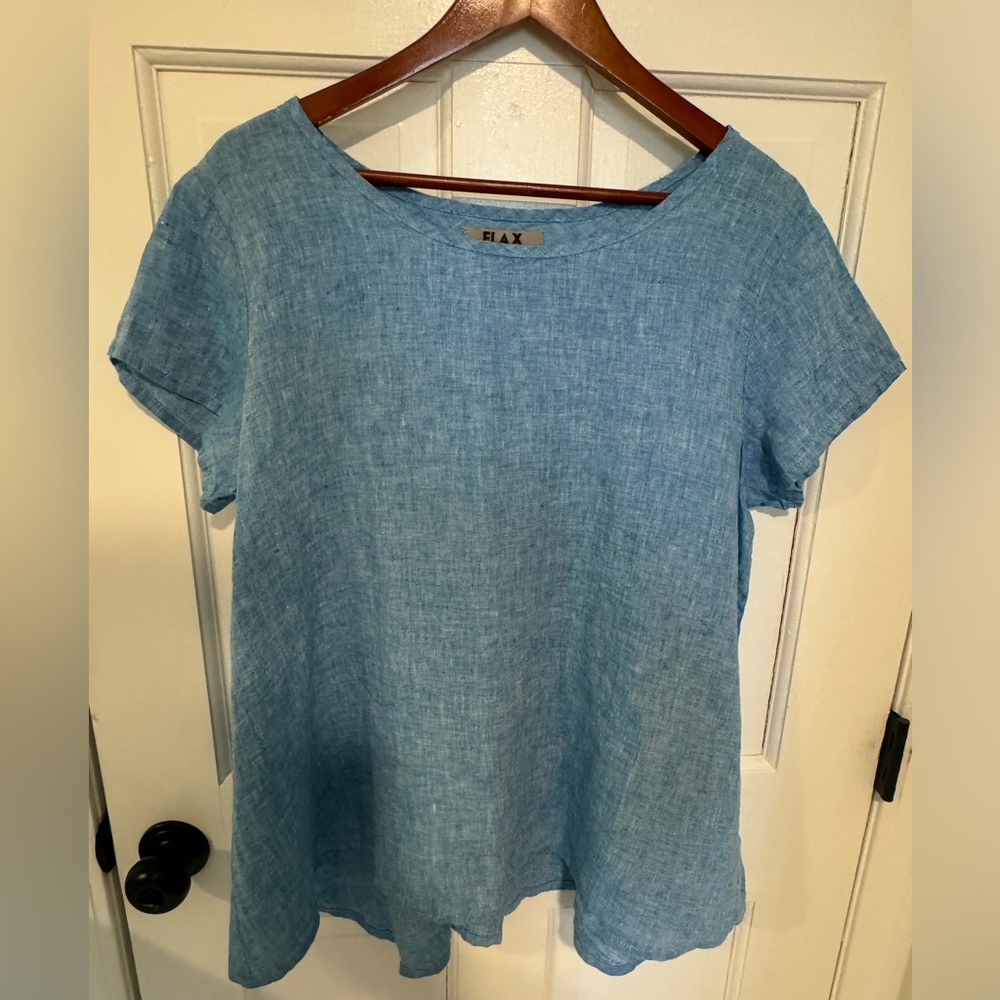FLAX Linen Top, sz M